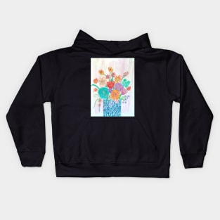 Bright Colourful Florals Kids Hoodie